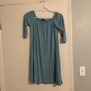 Lulus off the shoulder blue dress